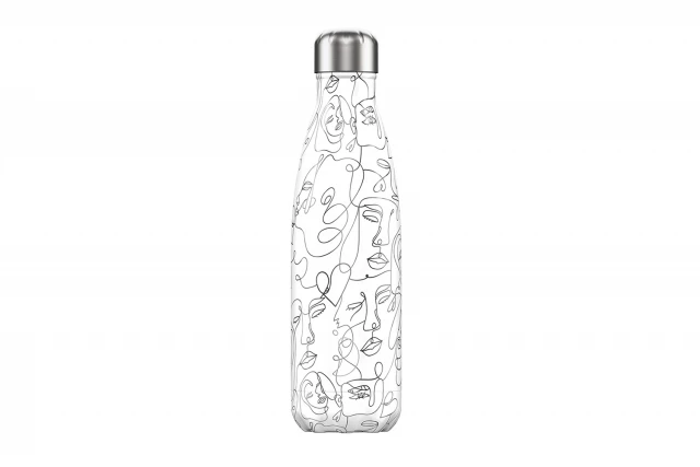 Фото Термос Line Drawing Faces, Chilly's Bottles