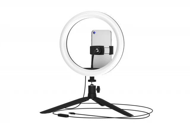 Фото Кольцевая лампа со штативом Ring light, gauss