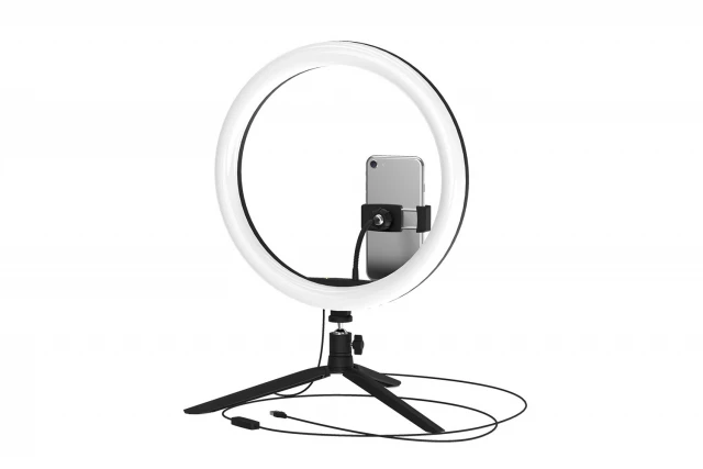 Фото Кольцевая лампа со штативом Ring light, gauss