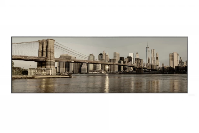 Фото Картина в раме View of the Brooklyn bridge, Hoff