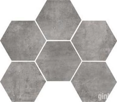 Фото Плитка из керамогранита структурированная Marazzi Clays 21x18.2 серый (MM5P)