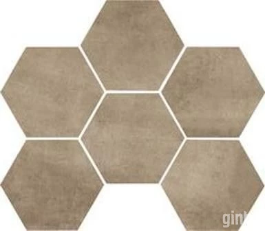 Фото Плитка из керамогранита структурированная Marazzi Clays 21x18.2 коричневый (MM5Q)