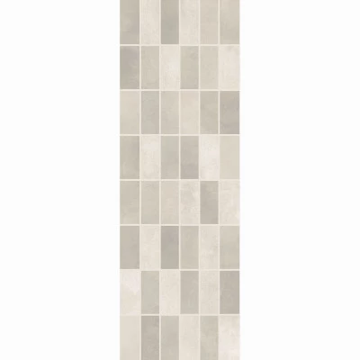 Фото Настенная плитка панно мозаика LB Ceramics FIORI GRIGIO светло-серая 200х600х9 мм 0.84 м2
