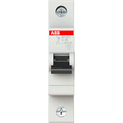 Фото Автоматический выключатель 1-полюсной ABB SH201L 25А 4,5 кА тип С
