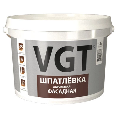 Фото Шпатлевка VGT акриловая фасадная 18 кг