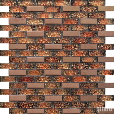 Фото Мозаика Artens оранжевая 300х300х8 мм 0.09 м2