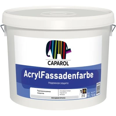 Фото Краска ВД для наружных работ Caparol AcrylFassadenfarbe База 1 10 л