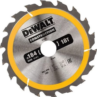 Фото Пильный диск по дереву с гвоздями Dewalt Construction 190х30 мм 24 зуба DT1944-QZ