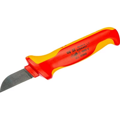 Фото Кабельный нож Knipex KN-9852 с электроизолированной мультикомпонентной ручкой 1000 V