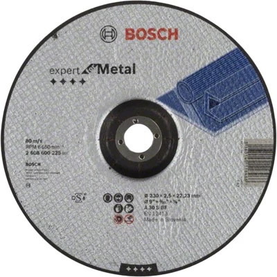 Фото Диск отрезной Bosch Expert по металлу 230х2.5 мм вогнутый 2608600225