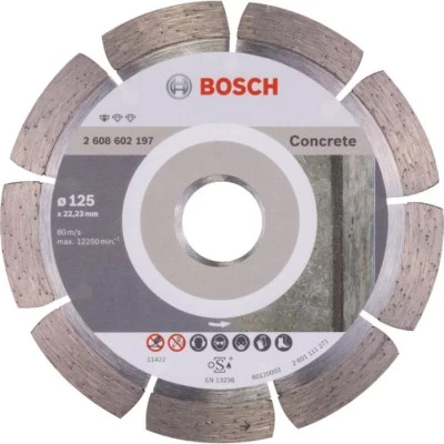 Фото Диск отрезной Bosch Standard for Concrete алмазный 125х22.23 мм 2608602197