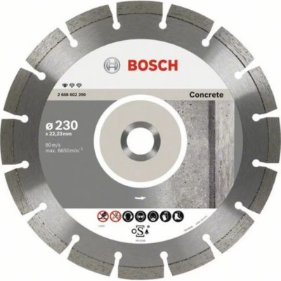 Фото Диск отрезной Bosch Standard for Concrete алмазный 230х22.23 мм 2608602200