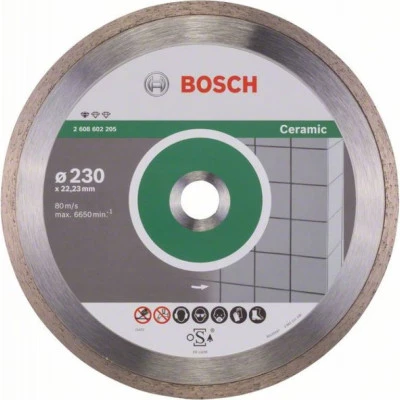 Фото Диск отрезной Bosch Standard for Ceramic алмазный 230х22.23 мм 2608602205