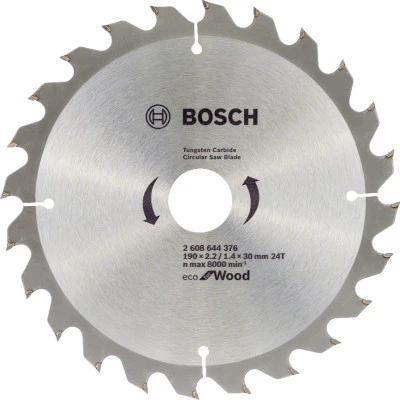 Фото Диск пильный Bosch Eco for wood 190х30 мм 24 зуба 2608644376