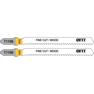 Фото Полотна Fit Т119В HCS фрезерованные волнистые зубья по дереву 91х67х2 мм, 2 шт. 40936