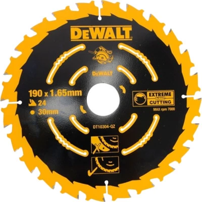 Фото Пильный диск по дереву Dewalt Extreme 190x30 мм 24 зуба DT10304-QZ