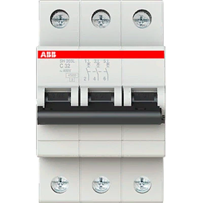 Фото Автоматический выключатель 3-полюсной ABB SH203L 32А 4,5 кА тип С