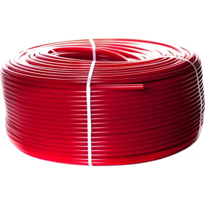 Фото Труба PEX-a Stout из сшитого полиэтилена с кислородным слоем 20х2 мм 1 м красная SPX-0002-002020