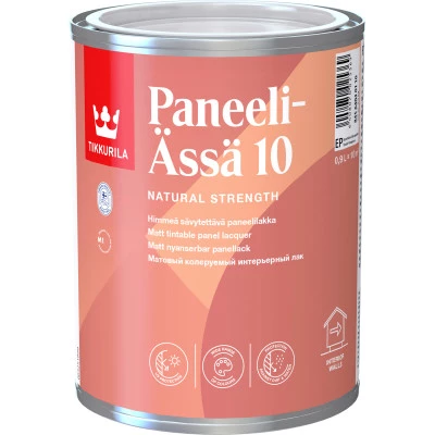 Фото Лак интерьерный Tikkurila Paneeli-Assa 10 основа EP матовый 0.9 л