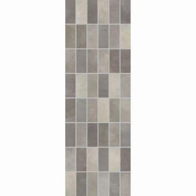 Фото Настенная плитка панно мозаика LB Ceramics FIORI GRIGIO темно-серая 200х600х9 мм 0.84 м2