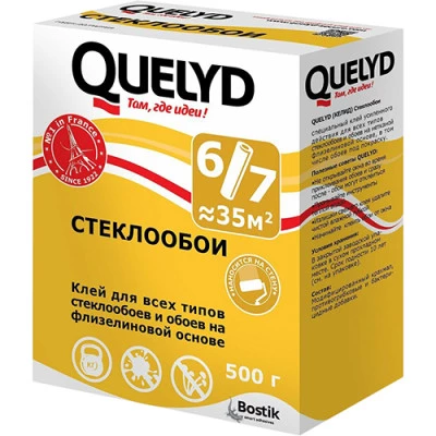 Фото Клей для стеклообоев QUELYD СТЕКЛООБОИ 500 г