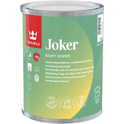 Фото Краска интерьерная моющаяся Tikkurila Joker База С прозрачная матовая 0.9 л