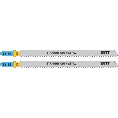 Фото Полотна Fit T318B HSS фрезерованные волнистые зубья по металлу 132х106х2 мм, 2 шт. 40968