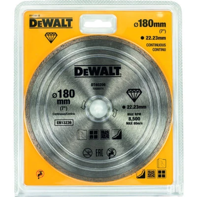 Фото Диск алмазный Dewalt сплошной 180x22.23 мм