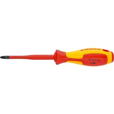 Фото Отвертка крестовая Knipex KN-982401SL PH1 диэлектрическая 18.7х9.2 см