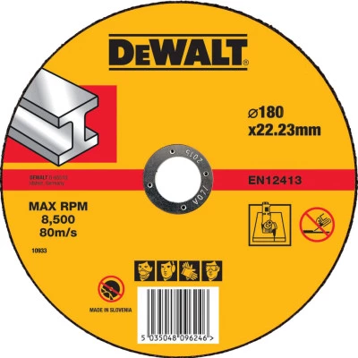 Фото Круг отрезной по металлу Dewalt Industrial 180x22.2x1.6 мм