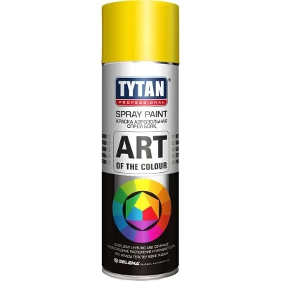 Фото Краска аэрозольная акриловая Tytan Professionaln Art Of The Colour 1018 желтый 400 мл