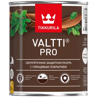 Фото Антисептик декоративный для дерева Tikkurila Valtti Pro тик 0.9 л