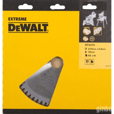 Фото Диск пильный Dewalt Extreme по дереву 216x30x60 мм WZ -5