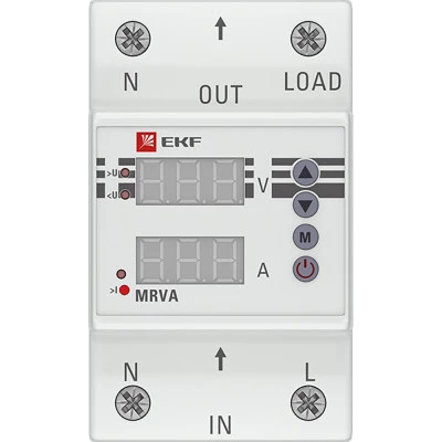 Фото Реле напряжения и тока с дисплеем EKF PROxima MRVA 40A