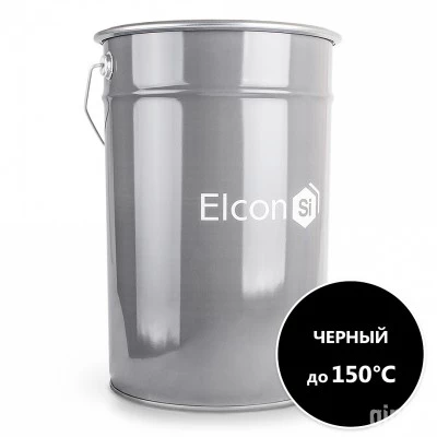 Фото Эмаль фасадная Elcon КО-174 до 150? черная 25 кг