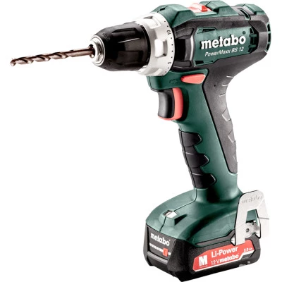 Фото Дрель-шуруповерт аккумуляторная Metabo PowerMaxx BS 12 12 В 2x2 Ач Li-lon