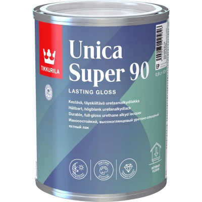 Фото Лак универсальный Tikkurila Unica Super 90 EP глянцевый 0.9 л