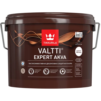 Фото Антисептик декоративный для дерева Tikkurila Valtti Expert akva палисандр 9 л