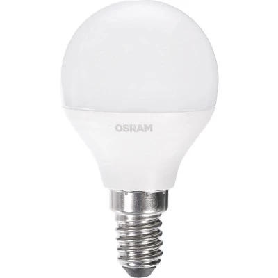 Фото Лампа светодиодная Osram шар матовый E14 6.5W 220V 3000K Б0044702