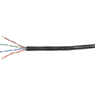 Фото Кабель ITK витая пара U/UTP Cat5e 4x2x24 AWG solid LDPE 305м черный