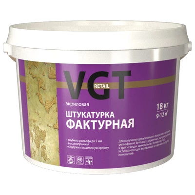 Фото Штукатурка фактурная VGT RETAIL 18 кг