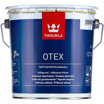 Фото Грунтовка алкидная адгезионная Tikkurila Otex базис База А белый 2.7 л