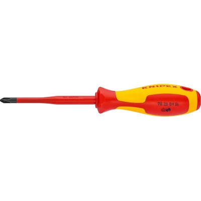 Фото Отвертка крестовая Knipex KN-982501SL PZ1 диэлектрическая 18.7х8.7 см