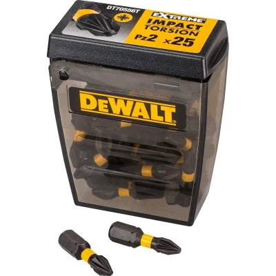 Фото Бита DeWalt PZ2 25 мм ударная магнитная в кейсе 25 шт. DT70556T-QZ