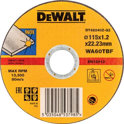 Фото Круг отрезной по металлу Dewalt Industrial 115x22.2x1.2 мм