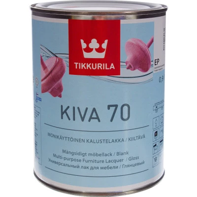 Фото Лак акрилатный Tikkurila Kiva 70 EP глянцевый 0.9 л