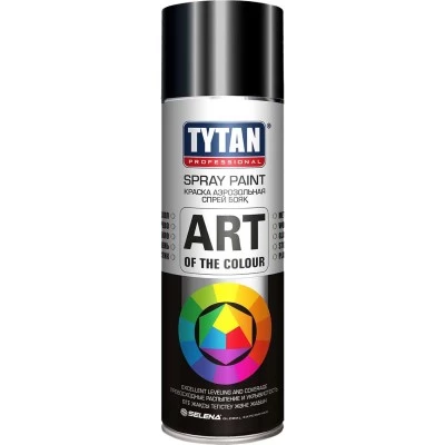 Фото Краска аэрозольная акриловая Tytan Professionaln Art Of The Colour 9005 черный глянец 400 мл