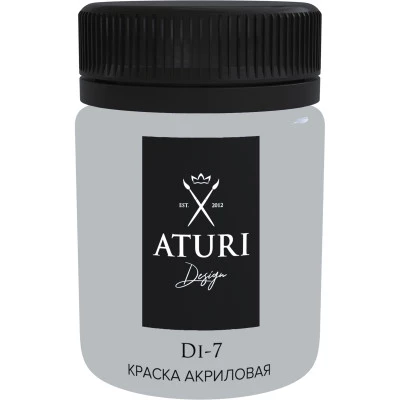 Фото Краска декоративная акриловая Aturi Design Di-7 металлик белое серебро 23-1 60 г