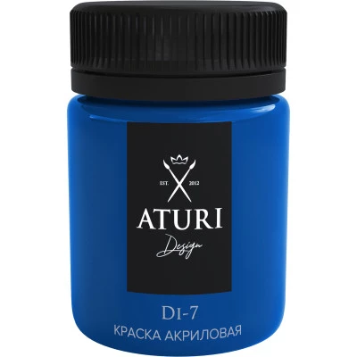 Фото Краска декоративная акриловая Aturi Design Di-7 перламутр синий 61-1 60 г