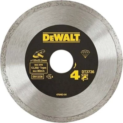 Фото Диск алмазный Dewalt сплошной 125x22.2 мм DT3736-XJ